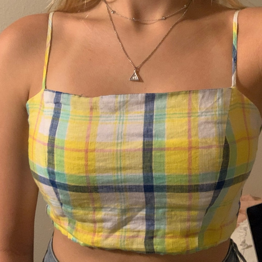 Plaid Forever 21 Crop Top